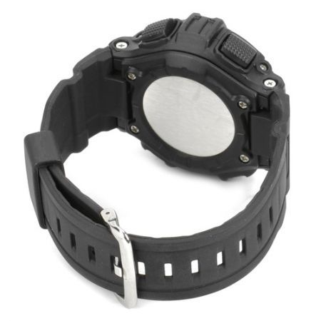 Multifunction Wireless Heart Rate Monitor Wrist Watch with Elastic Chest Belt Black