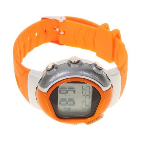 Stylish Digital Sports Heart Rate Monitor Wrist Watch Orange