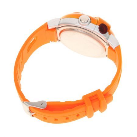 Stylish Digital Sports Heart Rate Monitor Wrist Watch Orange