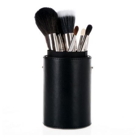 13pcs Professional Makeup Brush Set Cosmetic Brush Kit Makeup Tool with Cup Holder Case Black