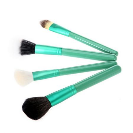 13pcs Professional Makeup Brush Set Cosmetic Brush Kit Makeup Tool with Cup Holder Case Green