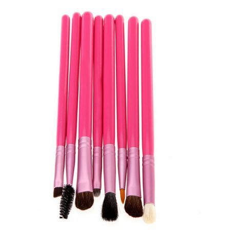 13pcs Professional Makeup Brush Set Cosmetic Brush Kit Makeup Tool with Cup Holder Case Pink