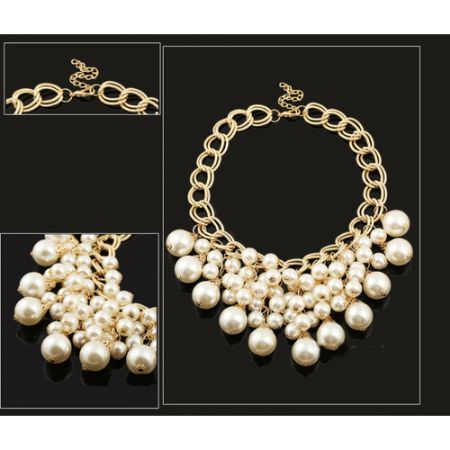 Fashion Elegant Pearl Tassel Necklace