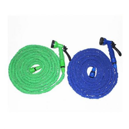 25FT Ultralight Flexible 3X Expandable Garden Magic Water Hose Pipe Blue