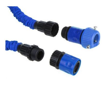 LUD 50FT Ultralight Flexible 3X Expandable Garden Magic Water Hose Pipe Blue