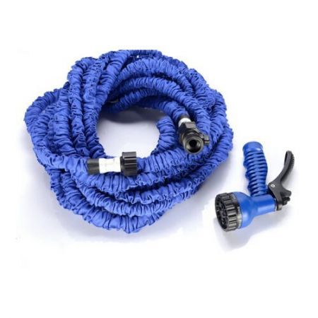 LUD 50FT Ultralight Flexible 3X Expandable Garden Magic Water Hose Pipe Blue