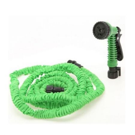 75FT Ultralight Flexible 3X Expandable Garden Magic Water Hose Pipe Green