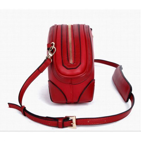 Women PU Leather Shoulder Bag Crossbody Mini Bag Red