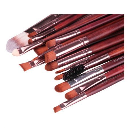 Pro Makeup 20pcs Brushes Set Powder Foundation Eyeshadow Eyeliner Lip Brush Tool Brown