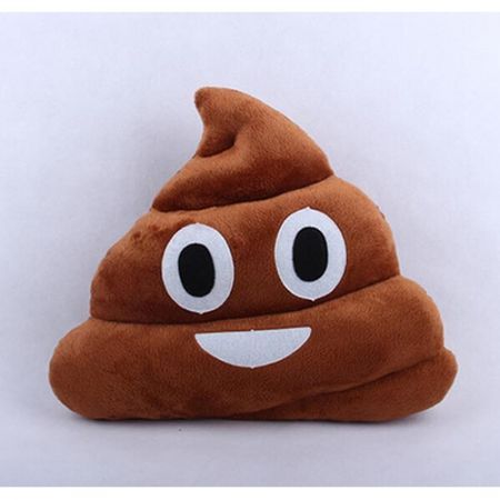 LUD Funny Cotton Poo Shape Throw Pillow Home Office Car Cushion