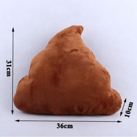 LUD Funny Cotton Poo Shape Throw Pillow Home Office Car Cushion