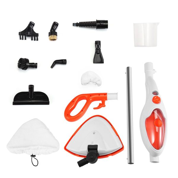 10-in-1 Steam Cleaning Mop-1300W-Orange