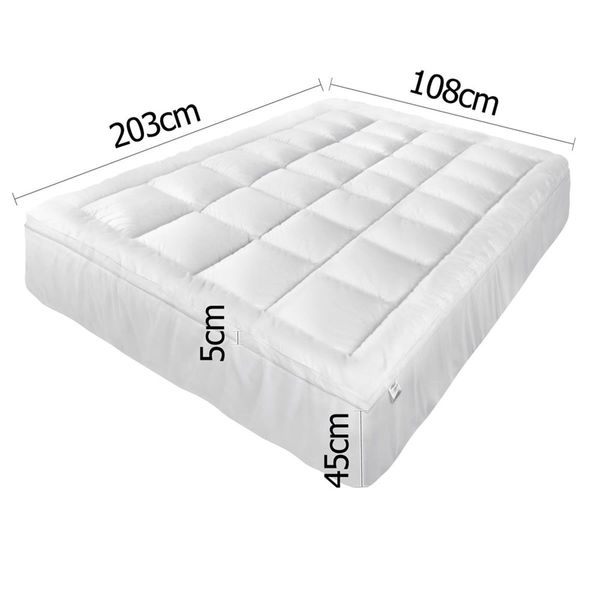 Giselle Bedding Mattress Topper Pillowtop Protector Pad King Single