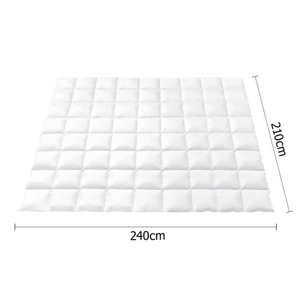 Giselle Bedding Duck Down Feather Quilt 500GSM King Size