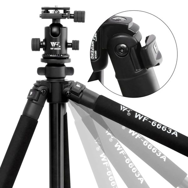 Weifeng 173cm Professional Ball Head Tripod Digital Camera