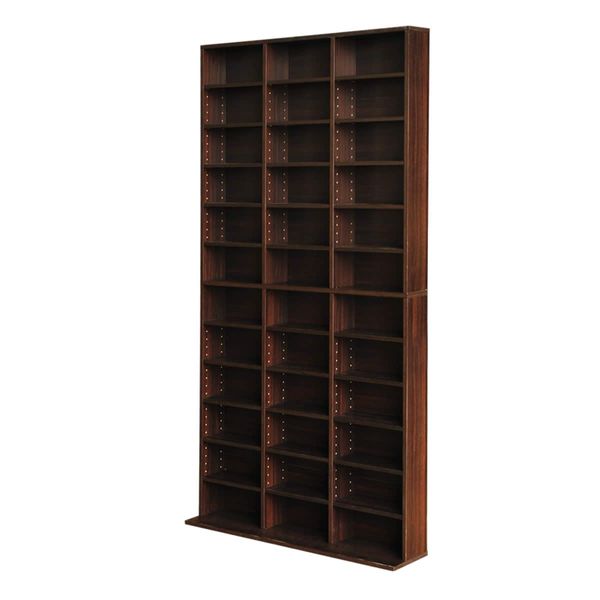 Artiss Bookshelf CD Storage Rack - BERT Brown