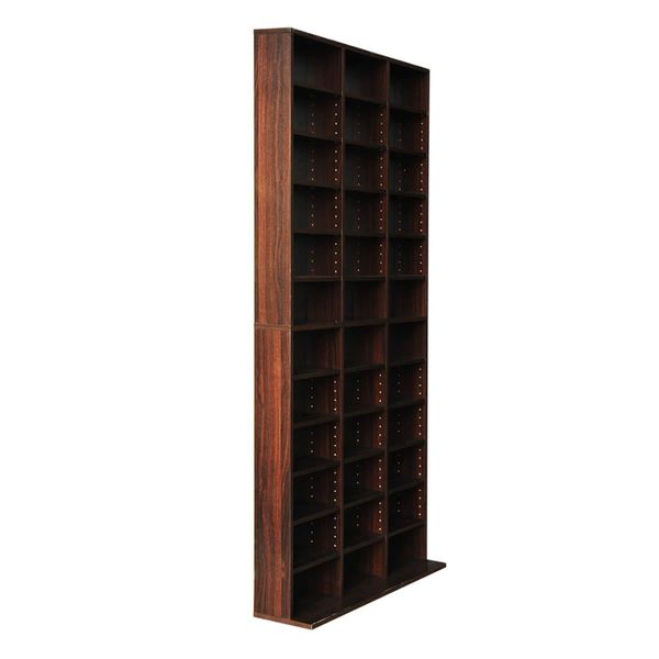 Artiss Bookshelf CD Storage Rack - BERT Brown