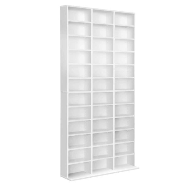 Artiss Bookshelf CD Storage Rack - BERT White