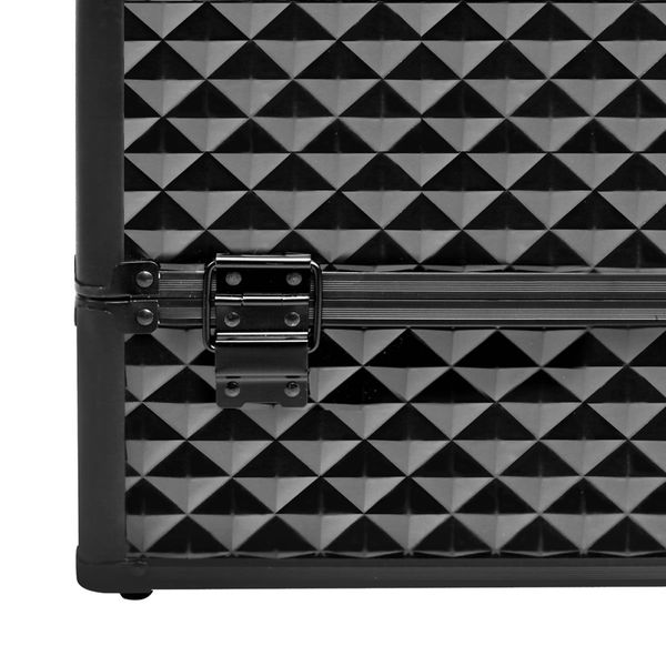 Portable Beauty Makeup Case Diamond - Black