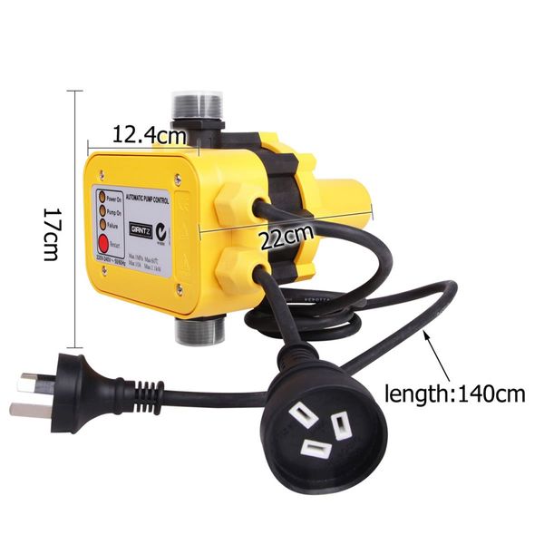 Giantz Automatic Electronic Water Pump Controller - Yellow