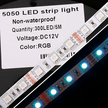 5M Non-Waterproof 5050 SMD 300 LED Strip Light RGB