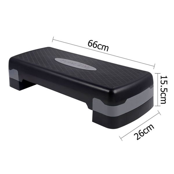 Fitness Exercise Aerobic Step Bench - Black