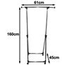 Freestanding Portable Clothing Rack on Wheels