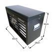 Shogun Mechanic Tool Box on Trolley with 16 Drawers, Side Handles and 4 Castors - Black