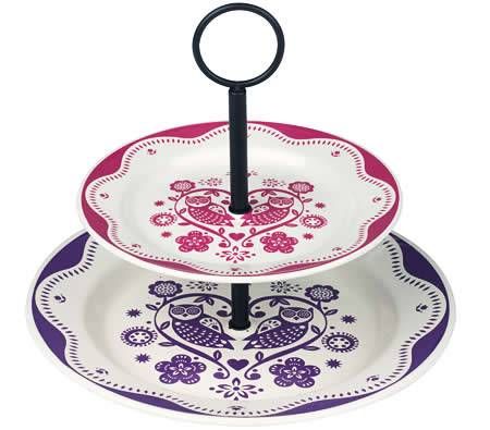 Folklore Two Tier Cake Stand