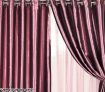 Pair of Eyelet Blockout Curtains - 135cm x 230cm, Metallic Maroon