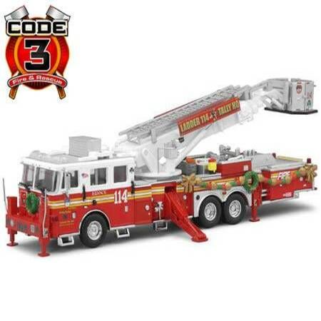 code 3 die cast collectible fire truck fdny valiant bargain christmas lights