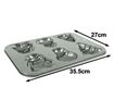 Wiltshire Santa's Kitchen Christmas Muffin Pan - 6 Cup