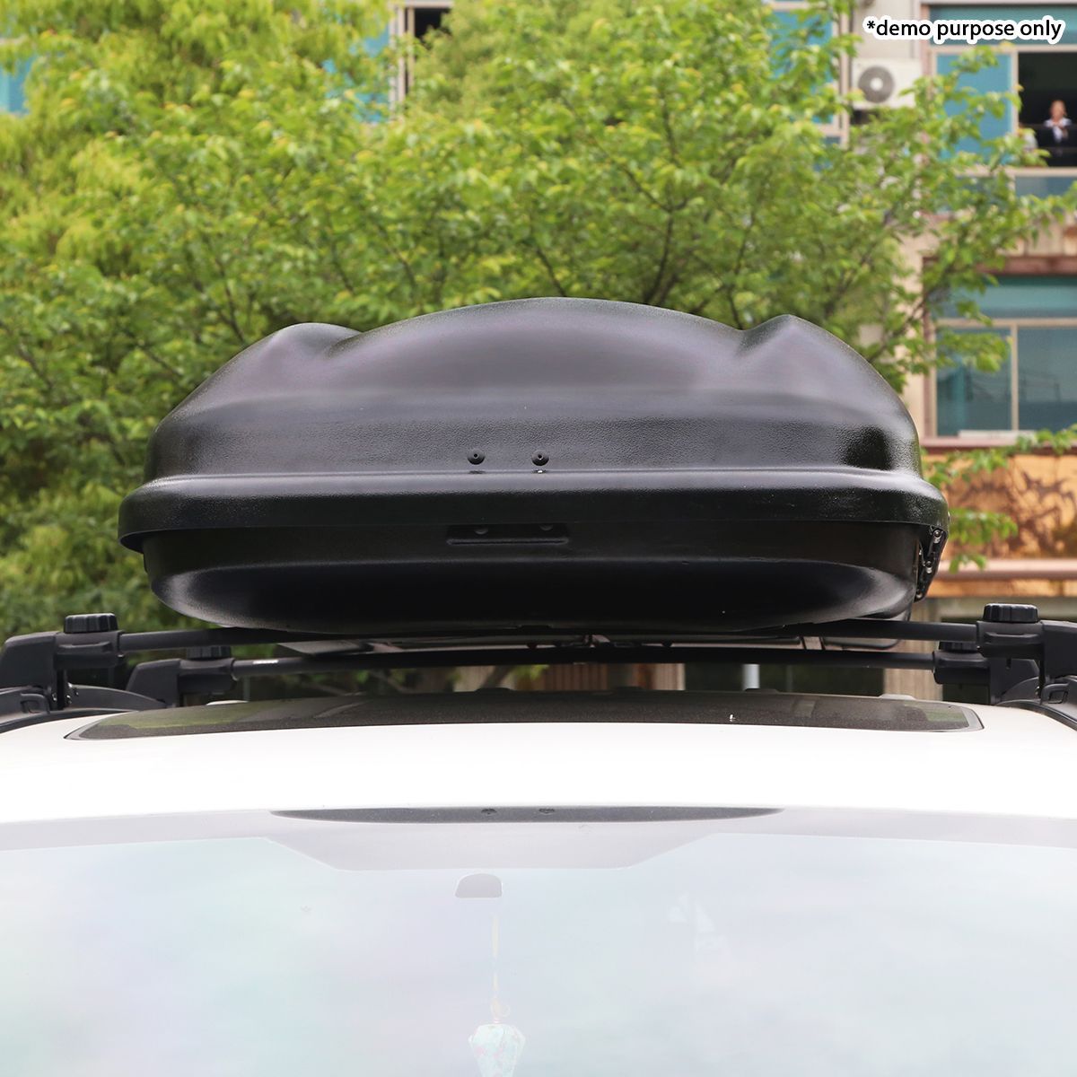 Car Roof Rack Luggage Pod 450L Capacity in Black Crazy Sales