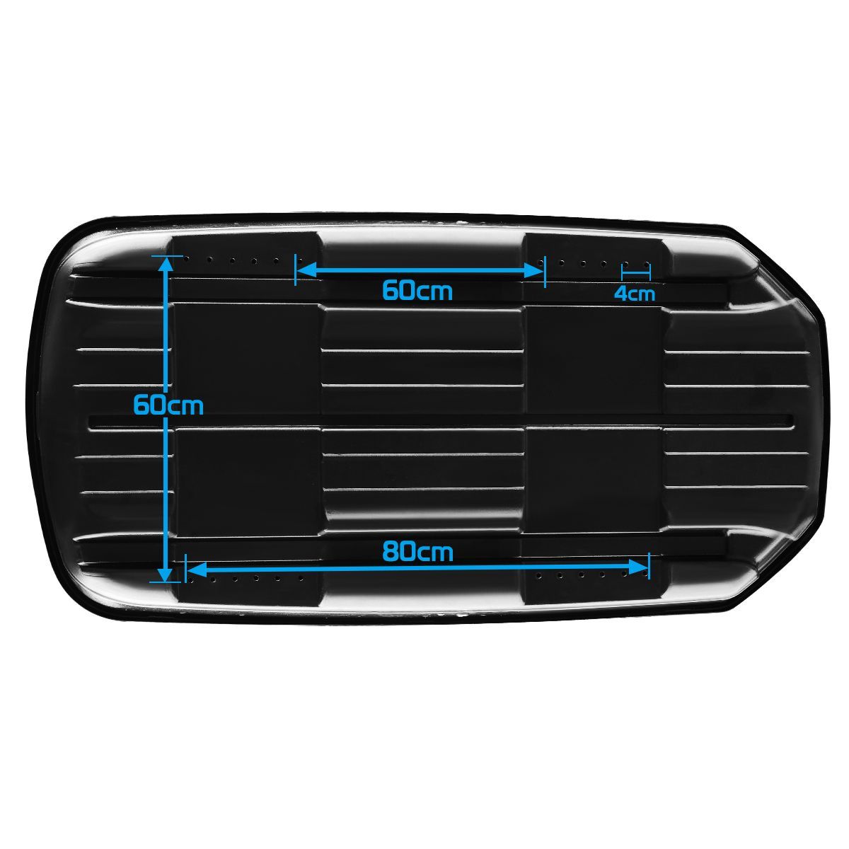 Car Roof Rack Luggage Pod 450L Capacity in Black Crazy Sales