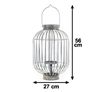 Birdcage Lantern Style Candle Holder with Handle - 56cm