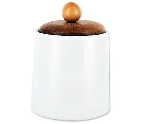 Cookie Jar With Bamboo Lid - For Food Storage Also/Small