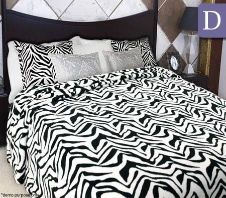 Shangri-La Linen Faux Fur Double Quilt Cover Set - White Tiger