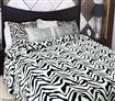 Shangri-La Linen Faux Fur Double Quilt Cover Set - White Tiger