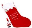 Christmas Stocking Decoration - Letter to Santa Design