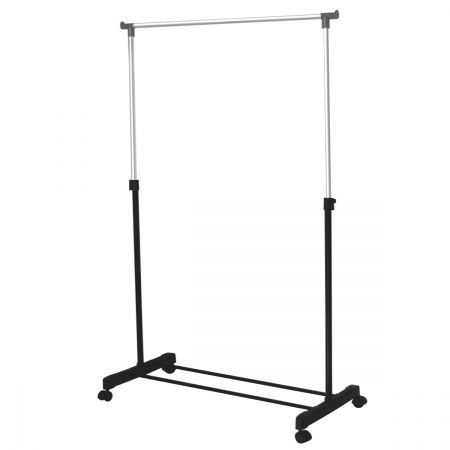 Portable Multi-Function Metal Single Rail Clothes Rack | Crazy Sales