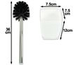 Casa Mia Toilet Brush & Holder - Plastic/White