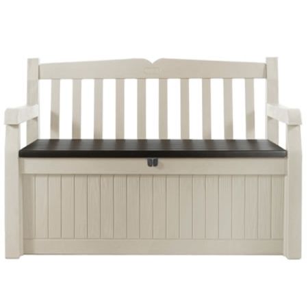 keter eden storage bench beige