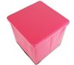 Foldable Storage Ottoman - Watermelon Pink