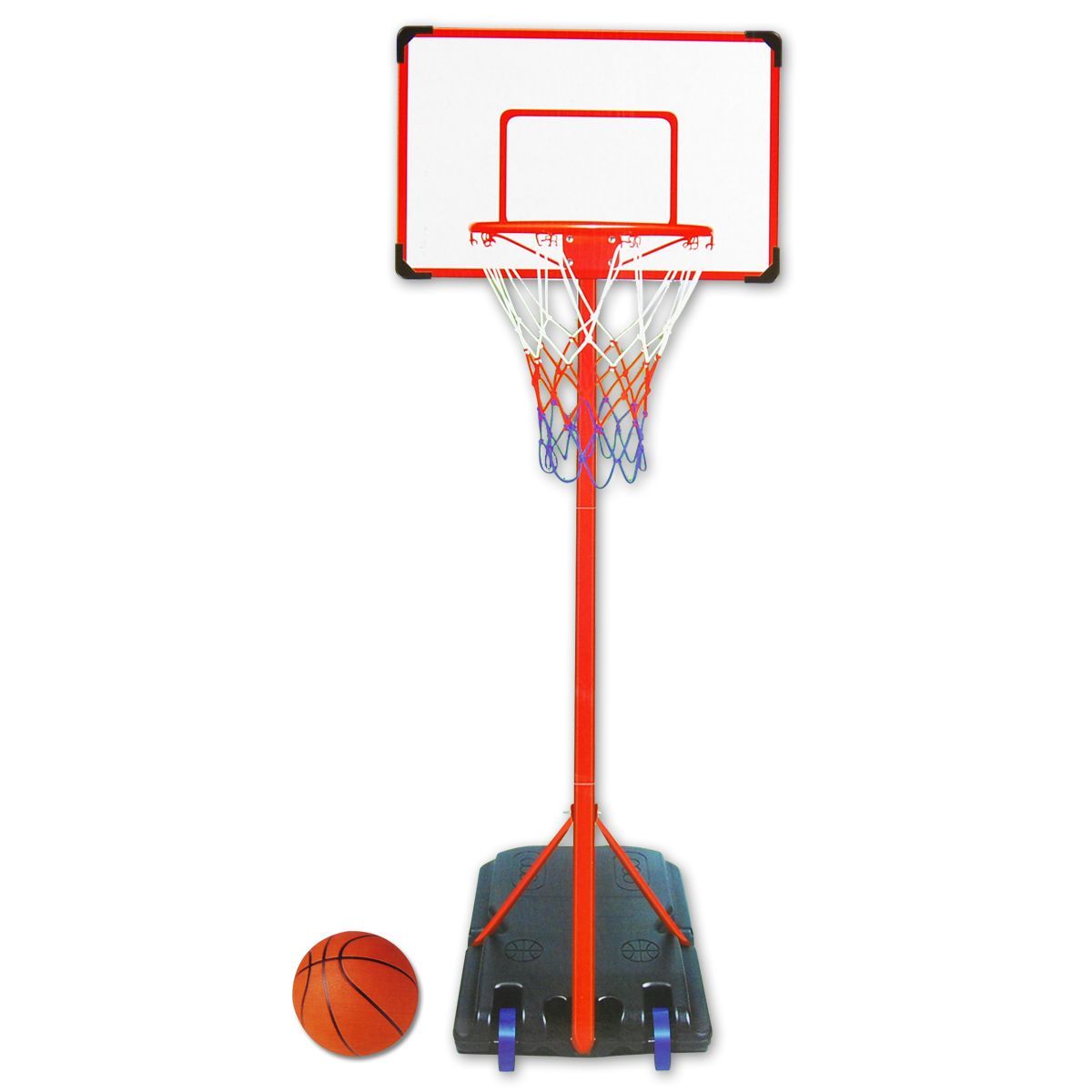 King Sport Portable Height Adjustable Basketball Hoop Set