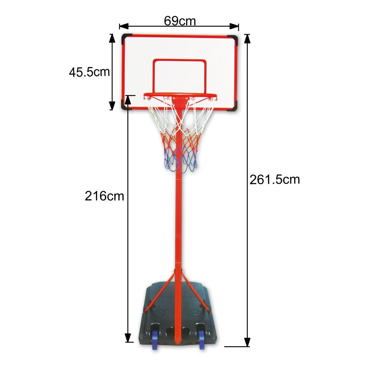 King Sport Portable Height Adjustable Basketball Hoop Set Crazy Sales