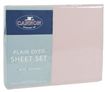 Cannon 75gsm Microfibre Plain Dyed King Single Bed Sheet - Rose
