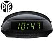 PYE Digital Alarm Clock with AM/FM Radio - Black