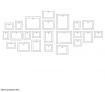23 Piece Collage Photo Frame Set - White