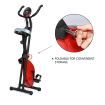 Folding Exercise Bike with Electric Monitor
