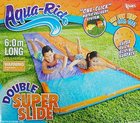 Aqua Ride Double Super Backyard Water Slide - 6m
